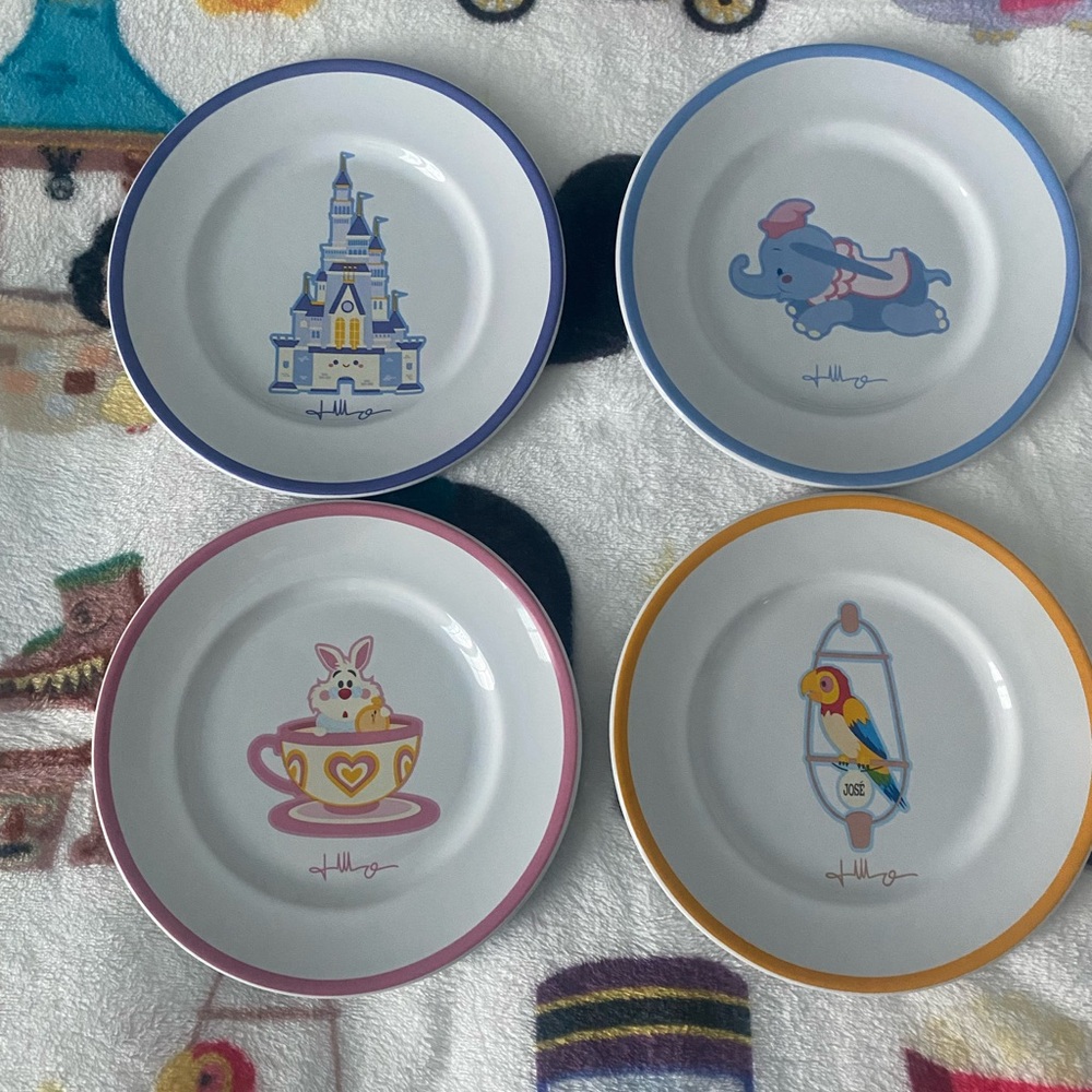 Jerrod Maruyama Disney Dessert Plates (set of 4)